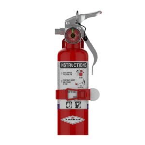 Amerex 376T Purple K | 1 lb BC | Dry Chemical Fire Extinguisher with Vehicle Bracket | 2B:C