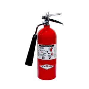 Amerex 322 | 5 lb CO₂ | Carbon Dioxide Fire Extinguisher with Wall Bracket | 5B:C